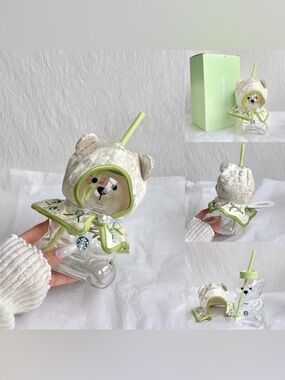 Starbucks China Bearista Glass Cold Cup 20oz 2026 Spring Auspicious Series